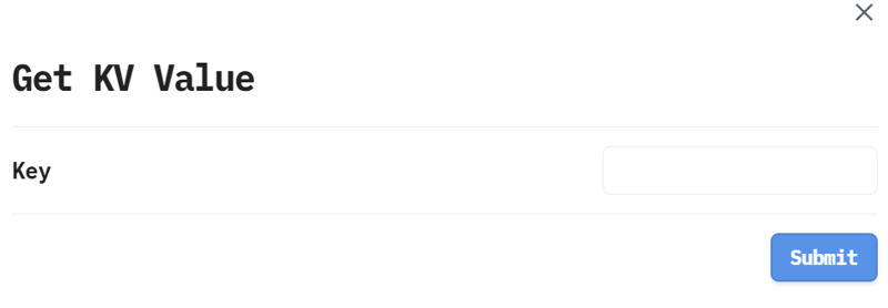 KVから値を取得するためのキー入力モーダル